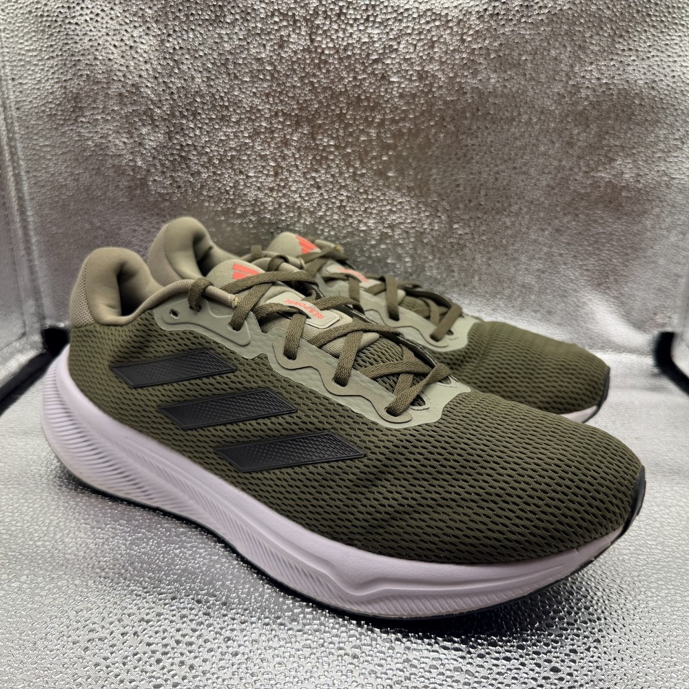 Size 13 Adidas Response Olive Green Core Black Mens Running Sneakers IH6002